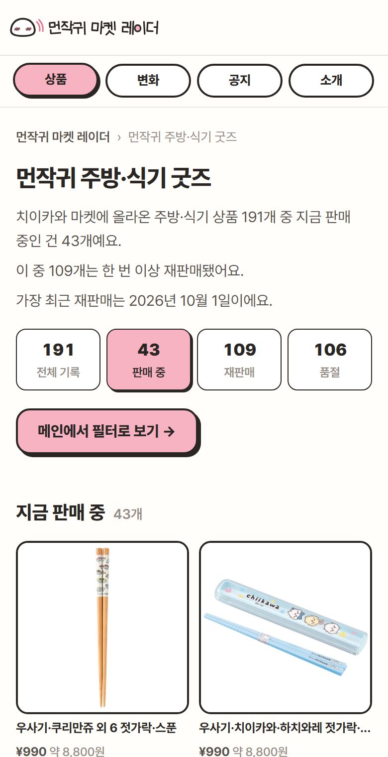 종류별 모아 보기 (주방·식기)